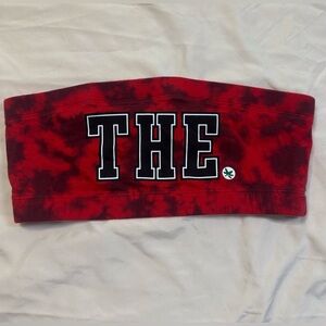 VS Pink THE red bandeau collegiate tube top juniors medium‎